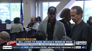 Nevada bill looks to raise minimum wage in Silver State