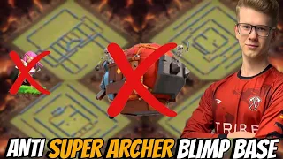 Th14 anti super archer blimp base | th14 war base with link | best th14 war base - clash of clans