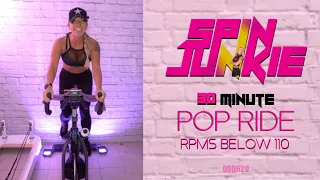 30 Minute Spin Class, Pop Ride! RPMs Max 110, Indoor Cycling, No Weights