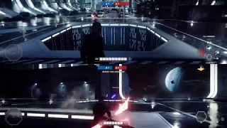 Star Wars Battle Front 2 at The Death star 2 split screen madness with ghost gamer360