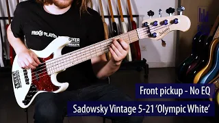 Sadowsky Vintage 5-21 Live Demo - BassFreaks.net