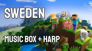 Minecraft - Sweden | Music Box and Harp Cover | Minecraft Relaxing Music for Studying or Sleeping