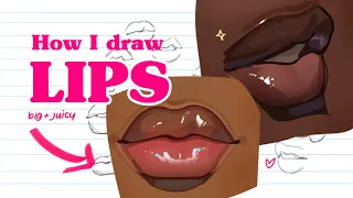 🍄HOW I DRAW LIPS ♡