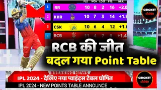 IPL 2024 Points Table Today - Points Table IPL 2024 || After RCB Win Vs GT Before CSK Vs Pbks Match