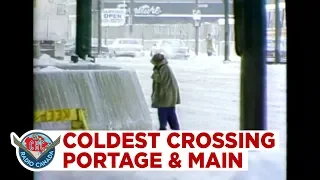 Quicker you cross, the less chance you will freeze to death. Why Winnipeg closed Portage & Main 1979