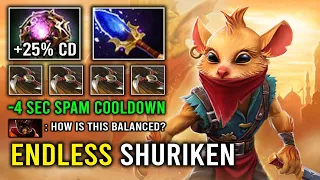 WTF 2 Second Cooldown Endless Shuriken Toss Nullifier + OC Mid Bounty Hunter Dota 2