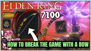 This Weapon Has an INSANELY Powerful Secret - MASSIVE Damage Best Lion Greatbow Build - Elden Ring!