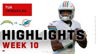 Tua Tagovailoa Leaves the Chargers on Empty w/ 2 TDs | NFL 2020 Highlights