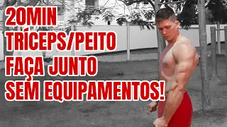 Treino para TRÍCEPS/PEITO | FAÇA JUNTO | 20min