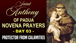 DAY 03 SAINT ANTHONY OF PADUA NOVENA PRAYERS - PROTECTOR FROM CALAMITIES