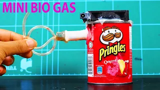 How To Make a Mini Biogas Electricity Generator at home - Mini Gobar Gas Plant At Home