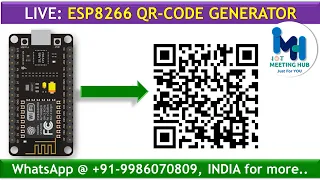 LIVE - Generating QR Code On Button Click Using ESP8266 | #esp8266 #qrcode #qrcodegenerator