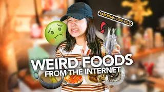 Eating Bizzare Foods from the Internet (Ha? Hatdog na Tinola!)