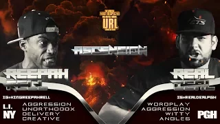 REAL DEAL VS REEPAH RELL SMACK/ URL RAP BATTLE | URLTV