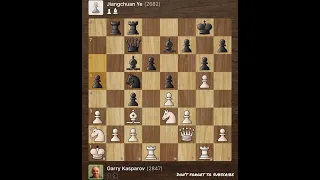 Garry Kasparov vs Jiangchuan Ye • Bled - Slovenia 🇸🇮 2002