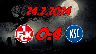 1. FC Kaiserslautern 0:4 Karlsruher SC - 24.02.2024 - Derby-Debakel...