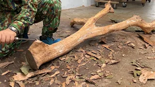 Let's See How This Genius Boy Turns Discarded Logs To Create Unique Products !