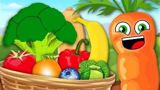Learn ALL The Fruits & Veggies! | Basic Learning Songs For Kids | KLT