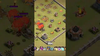 😈 opponent deleted his account after seeing this attack in clash of clans 😲#shorts #clashofclans