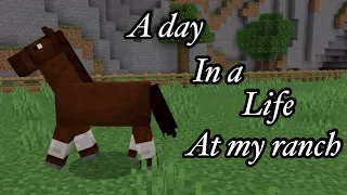 [Episode one] A day in a life at my ranch|| Minecraft!?// *Barn tour* *VOICE*