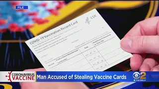 Man Charged With Felony Theft For Allegedly Stealing Blank Vaccine Cards