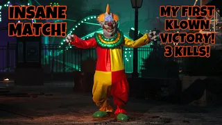 INSANE MATCH! My First Klown Win! 3 KILLS! - Killer Klowns From Outer Space: The Game