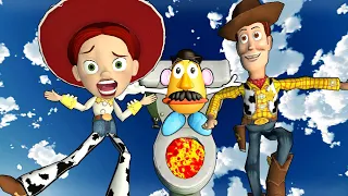 Toy Story Mr. Potato Head VS Woody Buzz Jessie Ragdoll Garry's mod ep.13 (Fedhoria Active Ragdolls )