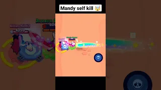 Mandy self kill 🤯🤯 #shorts #brawlstars