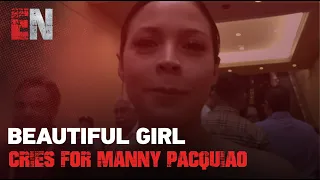 beautiful mexican girl cries for manny pacquiao  EsNews Boxing