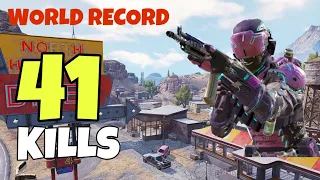 41 KILLS "WORLD RECORD" Solo vs Squads in COD Mobile Season 9!!