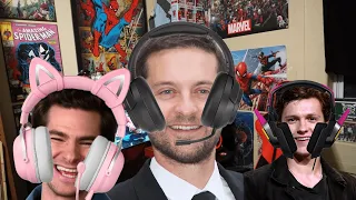 Tobey PLAYS MARVEL'S SPIDER-MAN with Andrew & Tom (AI Voice Meme)