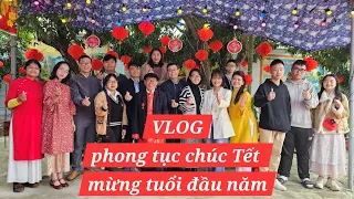 Vlog Phong tục chúc Tết, mừng tuổi đầu năm mới ở Thái Bình - mùng 1 Giáp Thìn 2024