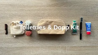 Pack With Me | Minimalist Toiletries and Dopp Kit
