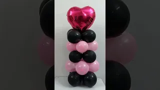 DIY Balloon Tower Without Stand#shorts