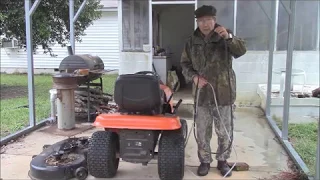 Replacing a Cut Up Belt on a Husqvarna Riding Lawnmower