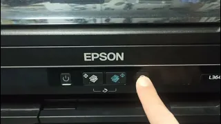 Как прокачать чернила в Epson l364 нажатием кнопки