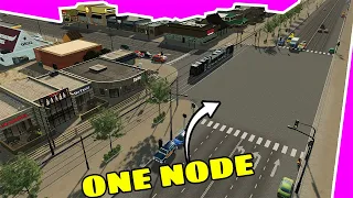 How To Make Single Node Tram Intersections In Cities Skylines!