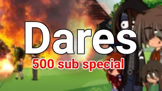 Afton Family + Others Dares || 500 SUB special 🎉 || Fnaf Gacha Club