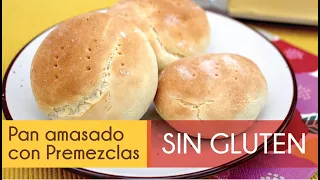 Pan amasado SIN GLUTEN con mezcla de harinas.