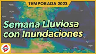 Semana lluviosa en el Caribe, Centroamérica, Florida y Texas. Disminuye el polvo del Sahara.