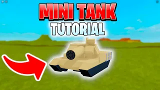 MINI TANK TUTORIAL in PLANE CRAZY ROBLOX *EASY*