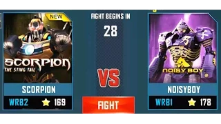 REAL STEEL WRB Scorpion VS Noisy Boy New Robots UPDATE (Живая сталь)