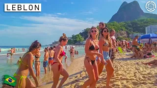 🇧🇷 LEBLON BEACH, RIO DE JANEIRO | Brazil 2022 |【 4K UHD 】THE BEST BEACH!