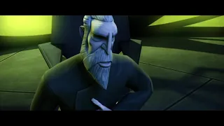 Star Wars The Clone Wars Count Dooku and Darth Sidious scenes