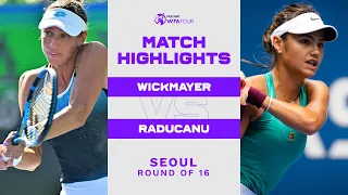 Yanina Wickmayer vs. Emma Raducanu | 2022 Seoul Round of 16 | WTA Match Highlights