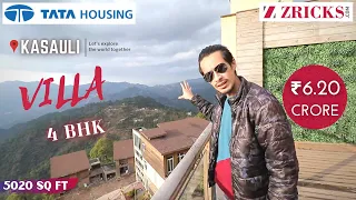 ₹6.20 Cr 👌🏼 4 BHK Luxury VILLA Tour (5020 sq ft)  ► TATA Myst ⛰️ Hill Top Kasauli 🏊 Infinity Pool