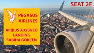 Spectacular Pegasus Airlines Airbus A320NEO Landing During Sunrise At İstanbul Sabiha Gökçen Airport