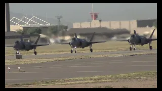 F35'S WAITING FOR TAKEOFF 4K