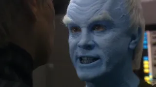 Ambassador Soval and Commander Tucker Inform Commander  Shran About A Vulcan Plan