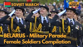 Soviet March- Belarus Female Soldiers in Victory Day Parade 2019/2020(Full HD)